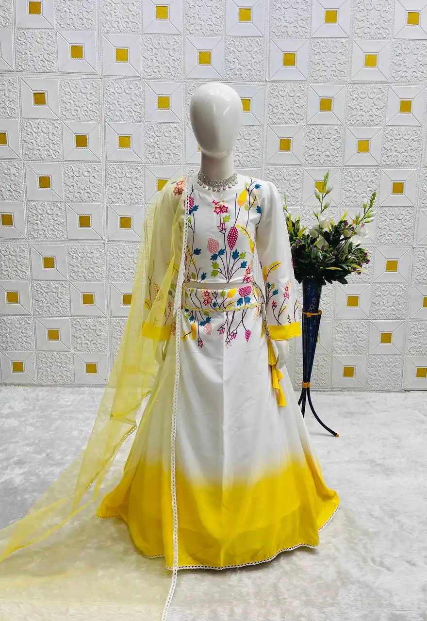 Baby 219 Natural Crepe Silk Kid Wear Lehenga Choli Wholesale 4 Stylish Baby 219 Natural Crepe Silk Kid Wear Lehenga Choli Wholesale 2026
