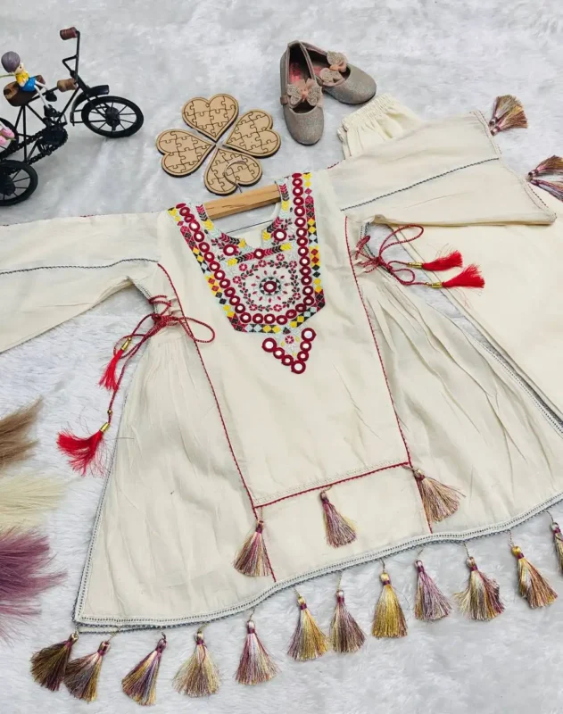 Buy Baby 225 White Pure Khadi Cotton Kid Wear Kurti Pant Design Wholesale 2026 2 Buy Baby 225 White Pure Khadi Cotton Kid Wear Kurti Pant Design Wholesale 2026
