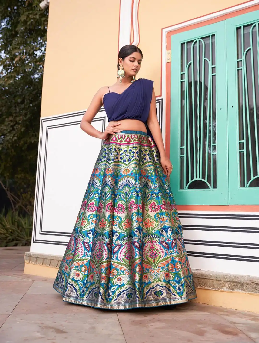 WMN 2046 Banarasi Silk Designer Lehenga Choli Collection