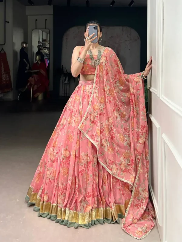 Launching WMN 1672A Chiffon Floral Printed Chaniya Choli Collection Wholesale 2026