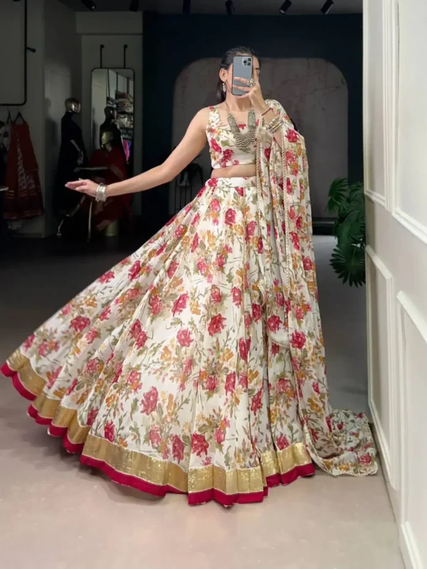 Launching WMN 1672A Chiffon Floral Printed Chaniya Choli Collection Wholesale 2026