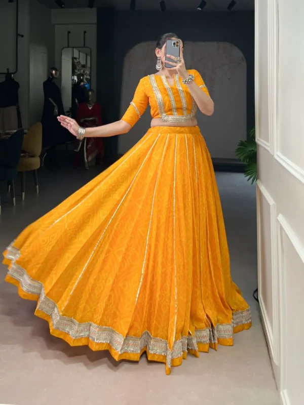 Stylish WMN 1699 Chiffon Bandhej Printed Lehenga Choli Collection Wholesale 2026