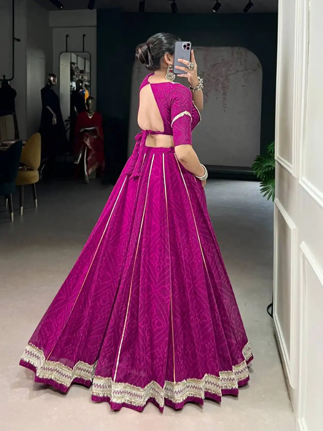 WMN 1699 Chiffon Bandhej Printed Lehenga Choli Collection Wholesale 4 Stylish WMN 1699 Chiffon Bandhej Printed Lehenga Choli Collection Wholesale 2026