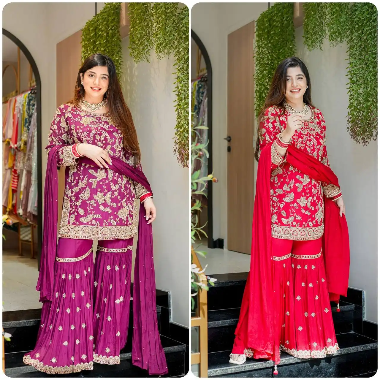 Sabina 5302 Foux Georgette Sharara Suit Tradition Collection Wholesale 5 Latest Sabina 5302 Foux Georgette Sharara Suit Tradition Collection Wholesale 2026