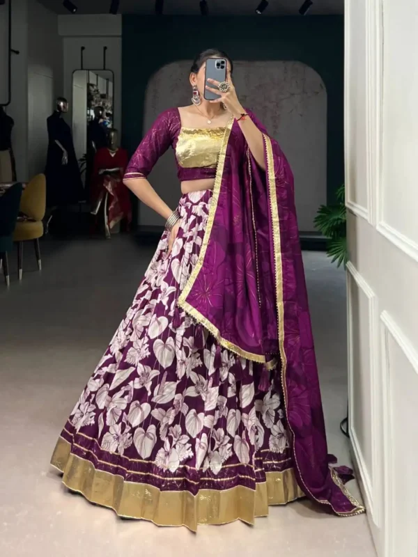 Buy WMN 1725 Tasar Silk Printed Lehenga Choli Festive Collection Wholesale 2026 2 Buy WMN 1725 Tasar Silk Printed Lehenga Choli Festive Collection Wholesale 2026