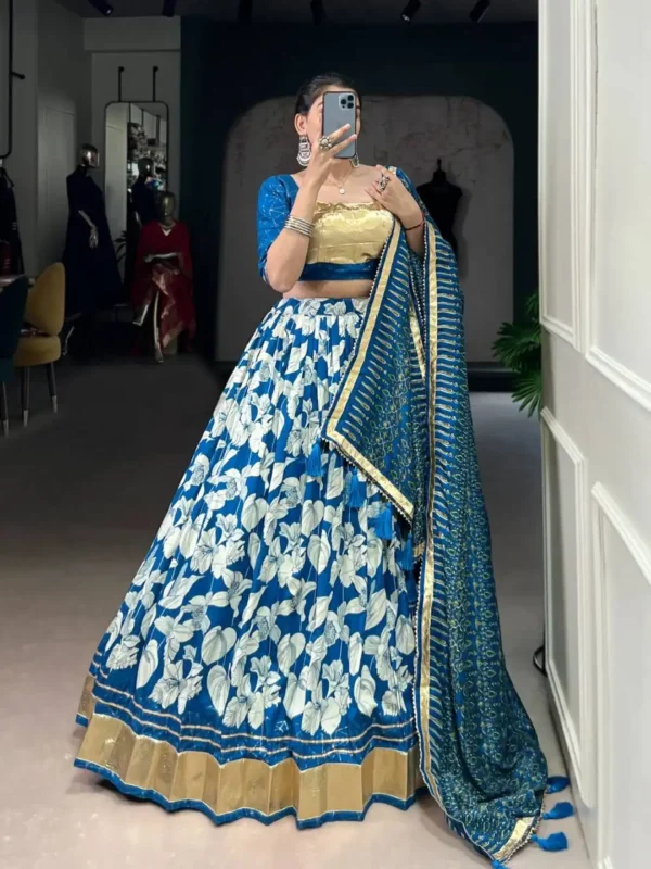 Buy WMN 1725 Tasar Silk Printed Lehenga Choli Festive Collection Wholesale 2026 3 Buy WMN 1725 Tasar Silk Printed Lehenga Choli Festive Collection Wholesale 2026