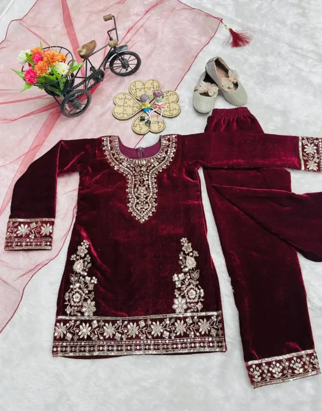 Beautiful Baby 237 Viscose Velvet Designer Eid Kid Collection Wholesale 2026 2 Beautiful Baby 237 Viscose Velvet Designer Eid Kid Collection Wholesale 2026