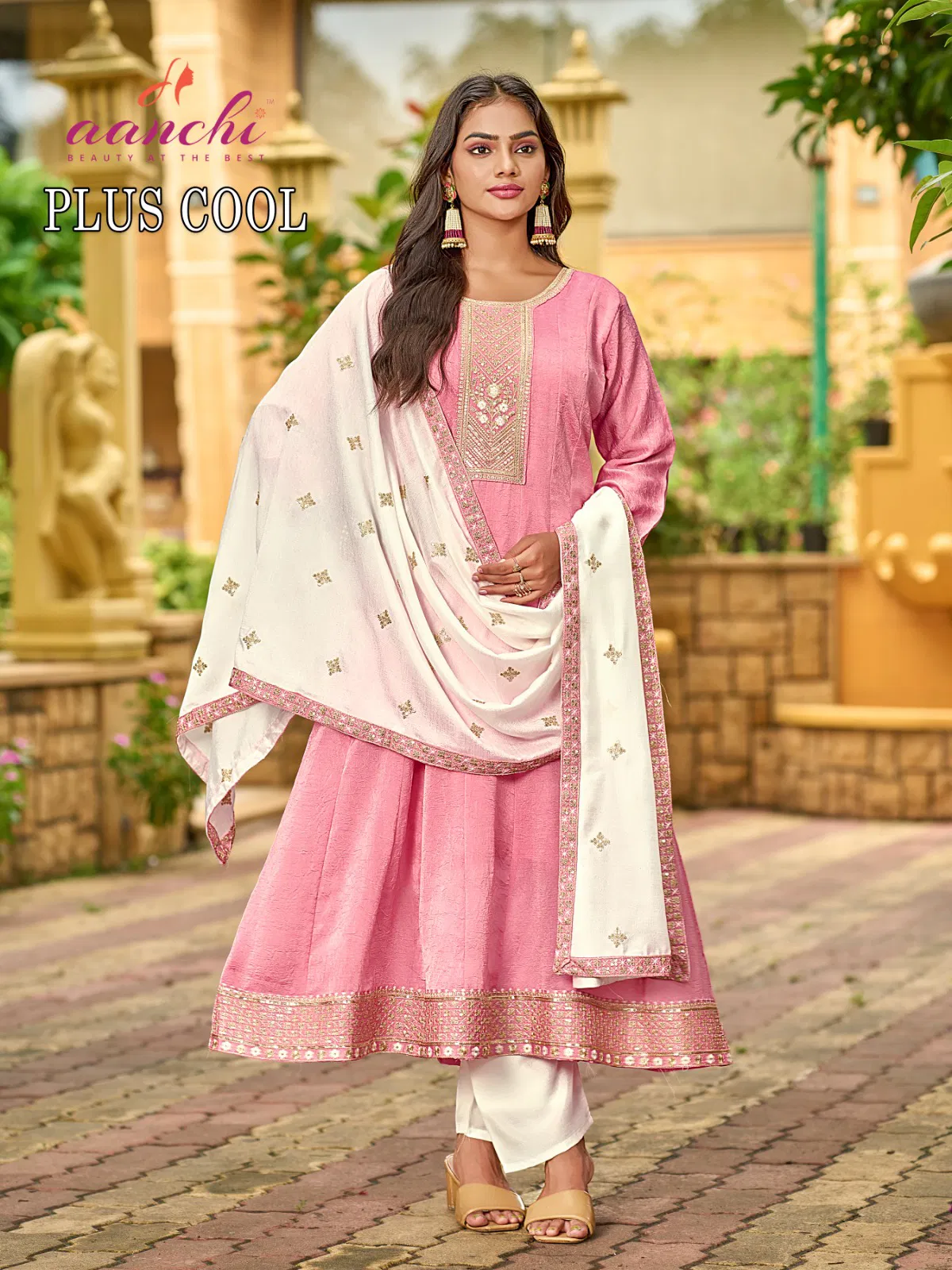 Aanchi Plus Cool Fancy Silk Embroidered Kurti With Bottom Dupatta Wholesale 6 Beautiful Aanchi Plus Cool Fancy Silk Embroidered Kurti With Bottom Dupatta Wholesale 2026