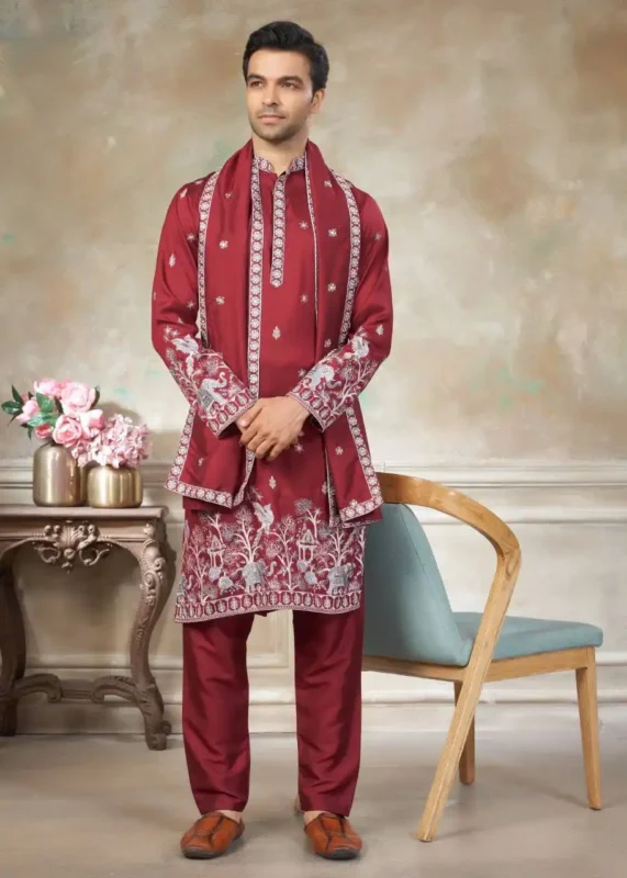 Launching Shyam Vol 85 Wedding Kurta Pajama With Dupatta For Men Wholesale 2026
