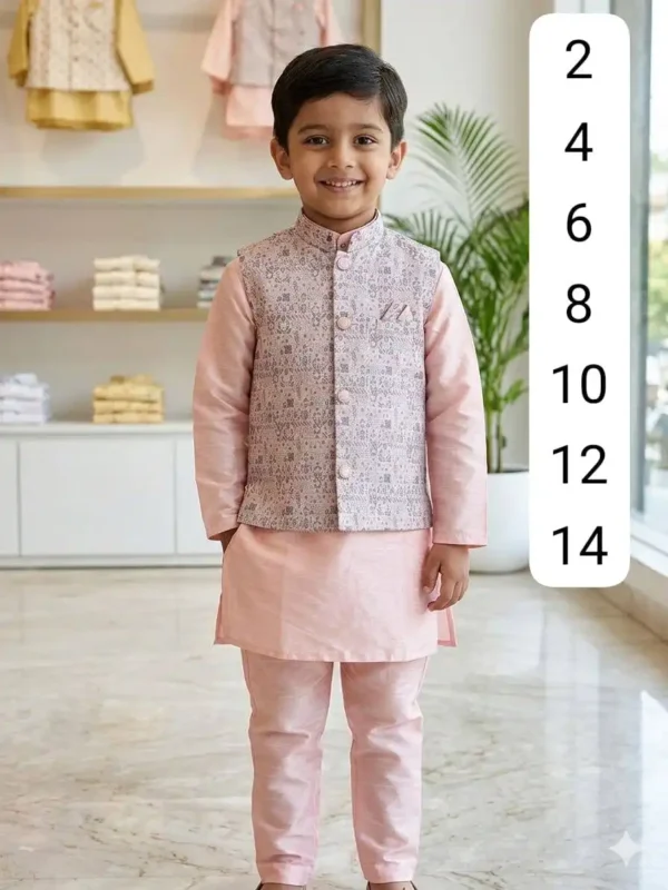 Latest Shyam Vol 91 Kids Wedding Kurta Pajama With Designer Koti Wholesale 2026