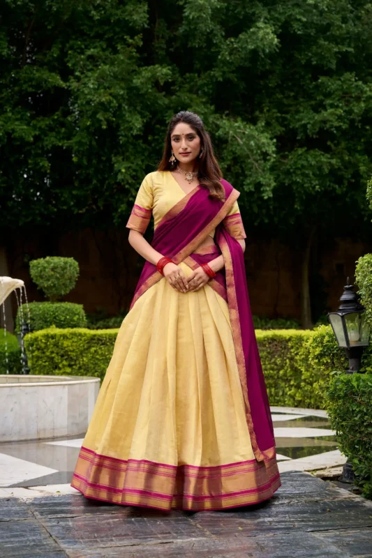 Buy WMN 2019 Kanchipuram Lehenga Choli Collection Wholesale 2026 2 Buy WMN 2019 Kanchipuram Lehenga Choli Collection Wholesale 2026