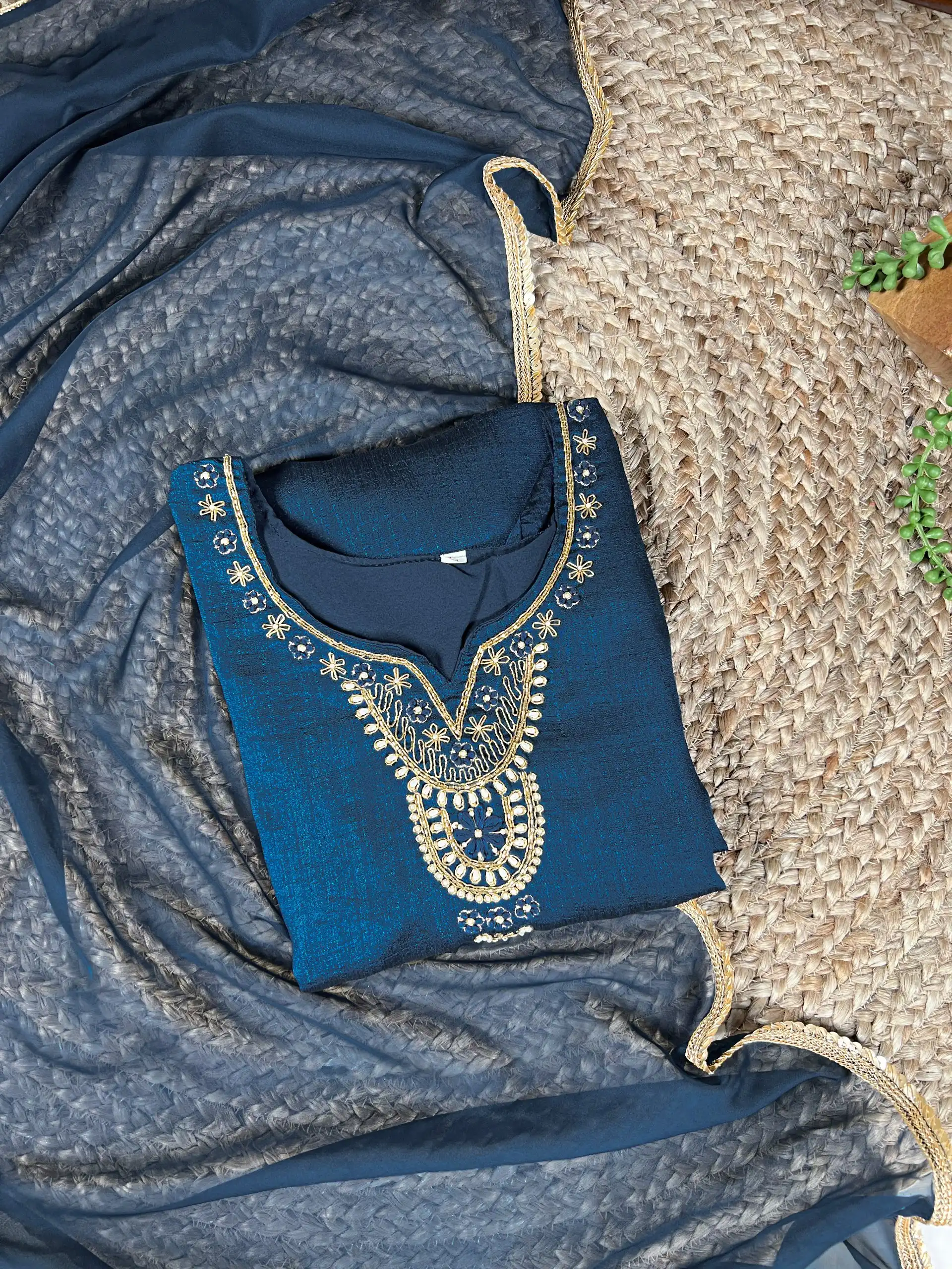 WMN 3043 Vichitra Silk Readymade Dress Collection