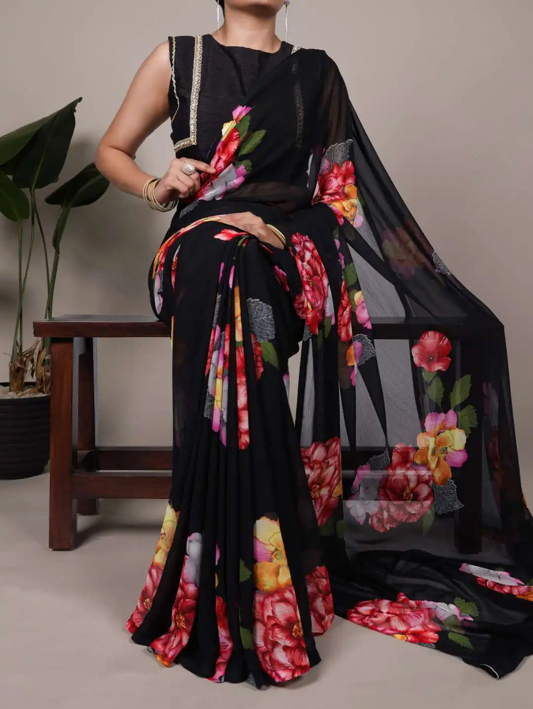 WMN 7009 Chiffon Floral Printed Saree 04 Pcs Set Wholesale 5 Buy WMN 7009 Chiffon Floral Printed Saree 04 Pcs Set Wholesale 2026