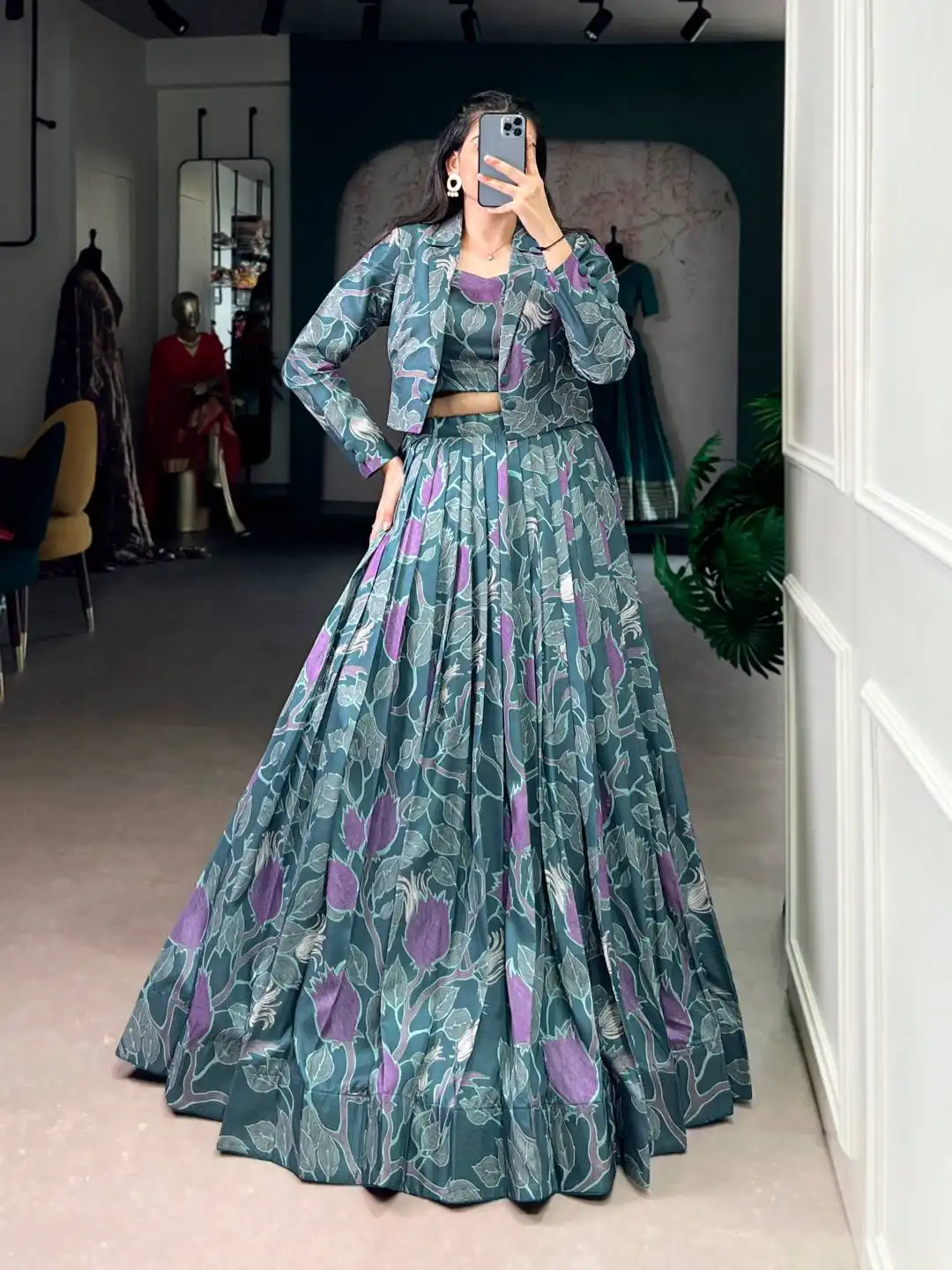 WMN 1115 Lehenga Blouse Koti Design Wholesale Online