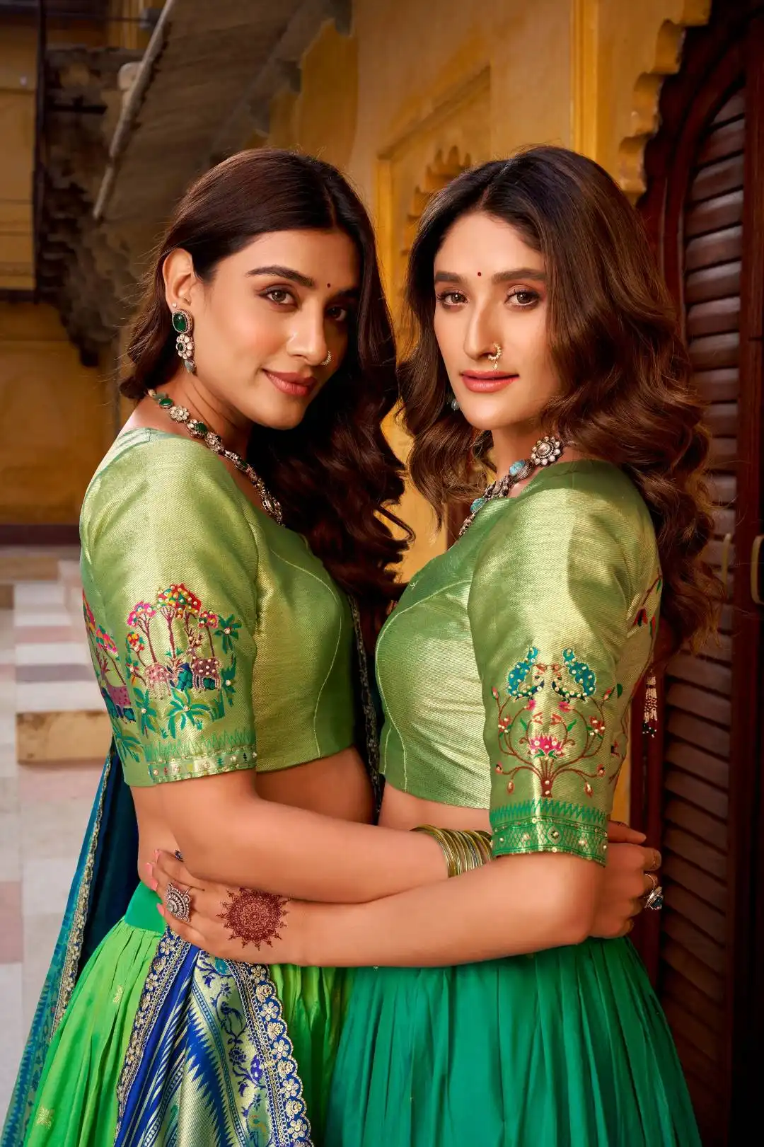 WMN 2030A Paithani Lehenga Choli For Women Wholesale 3 WMN 2030A Paithani Lehenga Choli For Women