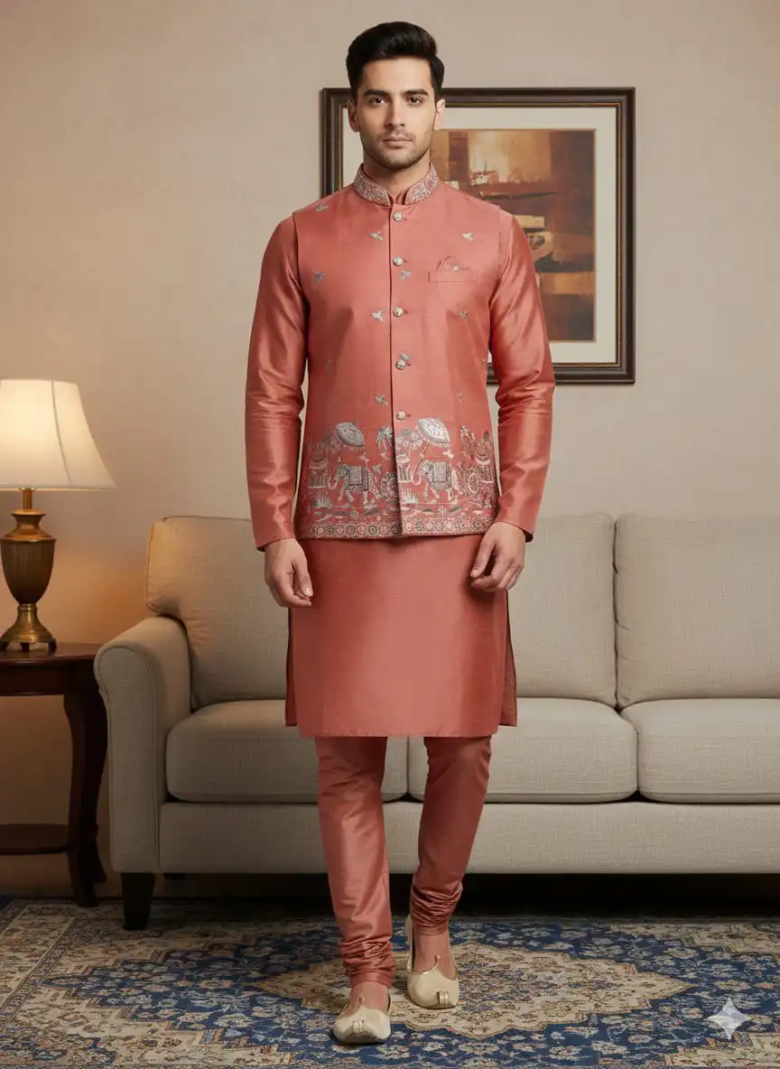 Shyam Vol 75 Wedding Kurta Pajama With Jacket For Men Wholesale 7 Beautiful Shyam Vol 75 Wedding Kurta Pajama With Jacket For Men Wholesale 2026