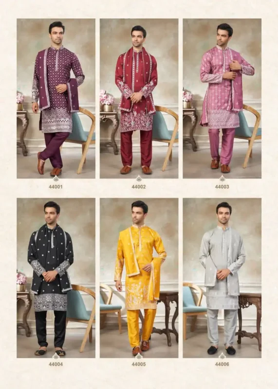 Launching Shyam Vol 85 Wedding Kurta Pajama With Dupatta For Men Wholesale 2026