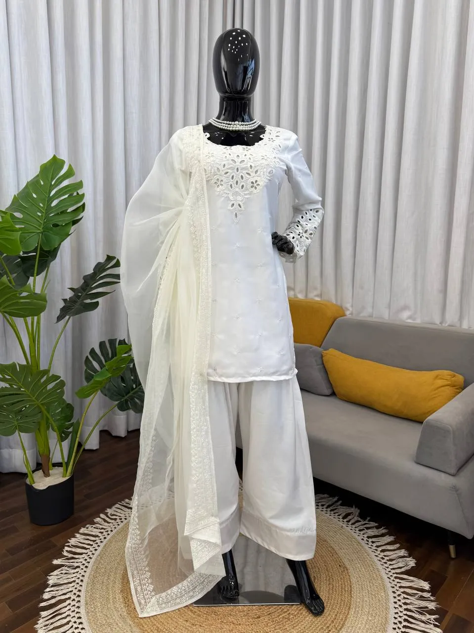 Deepika 6005 Natural Crep Party Wear Readymade Dress Wholesale