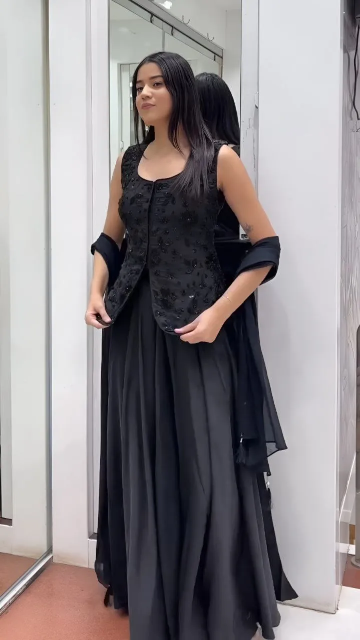 Zarin Vol 194 Georgette Embroidery Readymade Dress Wholesale