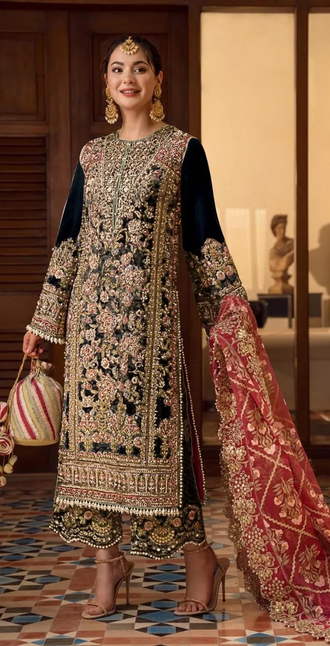 Zarin Vol 193 Georgette Embroidery Readymade Dress Wholesale