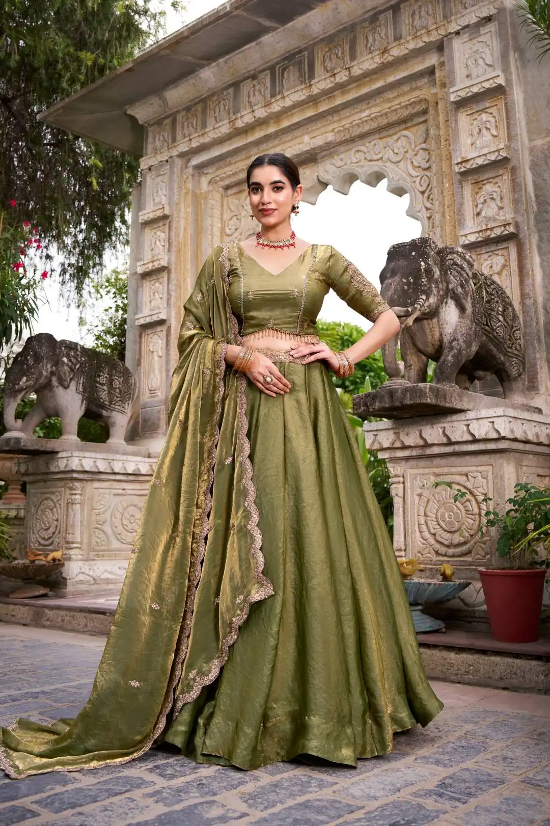 WMN 1440 Fendi lehenga Choli Collection With Embroidery Work Wholesale 7 Beautiful WMN 1440 Fendi lehenga Choli Collection With Embroidery Work Wholesale 2026