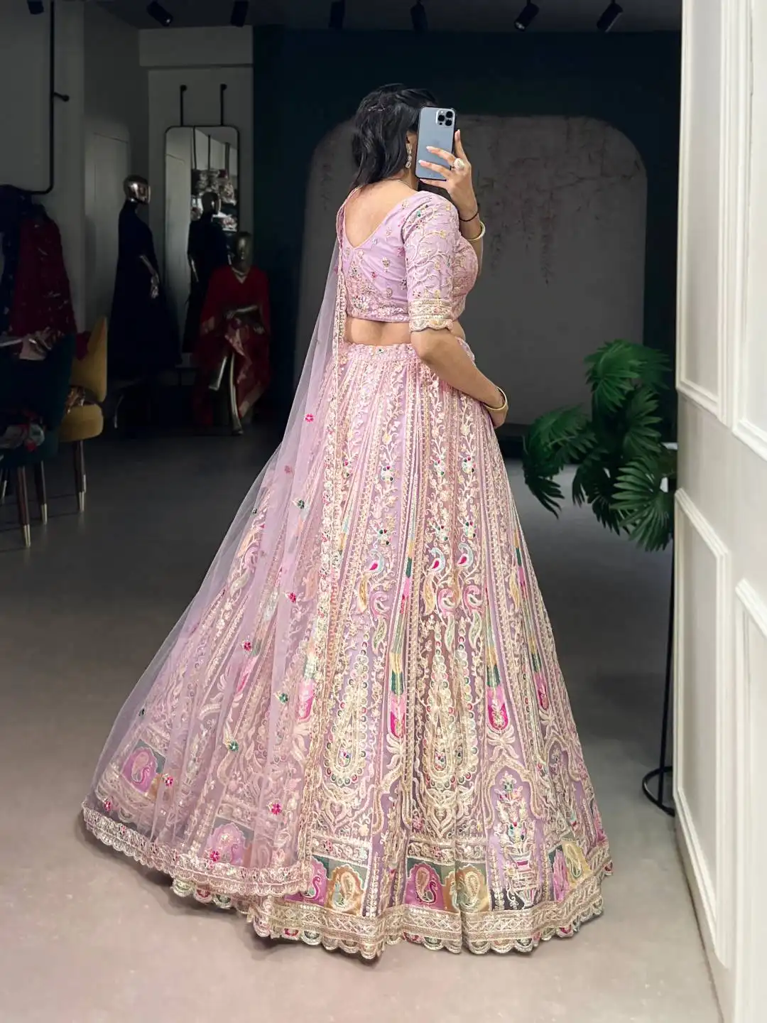 WMN 1453 Net Wedding Lehenga Choli With Embroidery Wholesale 4 Buy WMN 1453 Net Wedding Lehenga Choli With Embroidery Wholesale 2026