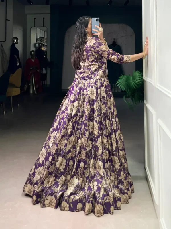 Stylish WMN 1134 Tasar Silk Floral Printed Lehenga Choli Wholesale 2026 2 Stylish WMN 1134 Tasar Silk Floral Printed Lehenga Choli Wholesale 2026