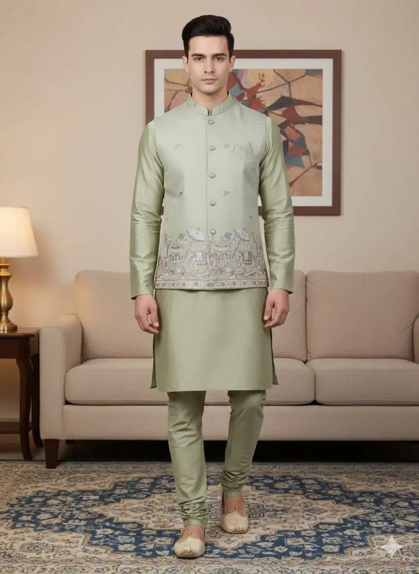 Shyam Vol 75 Wedding Kurta Pajama With Jacket For Men Wholesale 5 Beautiful Shyam Vol 75 Wedding Kurta Pajama With Jacket For Men Wholesale 2026