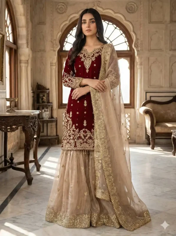 Stylish Sabina 1702 Wedding Sharara Suit For Women Wholesale 2026