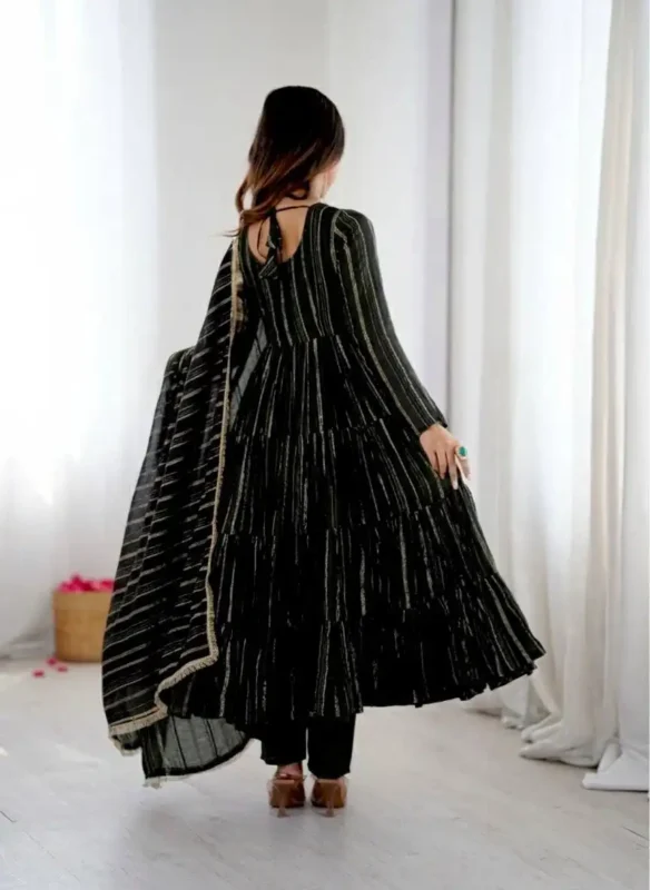 Latest Sabina 5305B Mal Chanderi Women Ruffle Readymade Dress Wholesale 2026 3 Latest Sabina 5305B Mal Chanderi Women Ruffle Readymade Dress Wholesale 2026