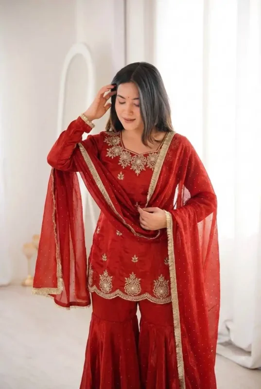 Beautiful Sabina 3166 Sharara Suit With Zarkan Diamond Work Wholesale 2026 2 Beautiful Sabina 3166 Sharara Suit With Zarkan Diamond Work Wholesale 2026