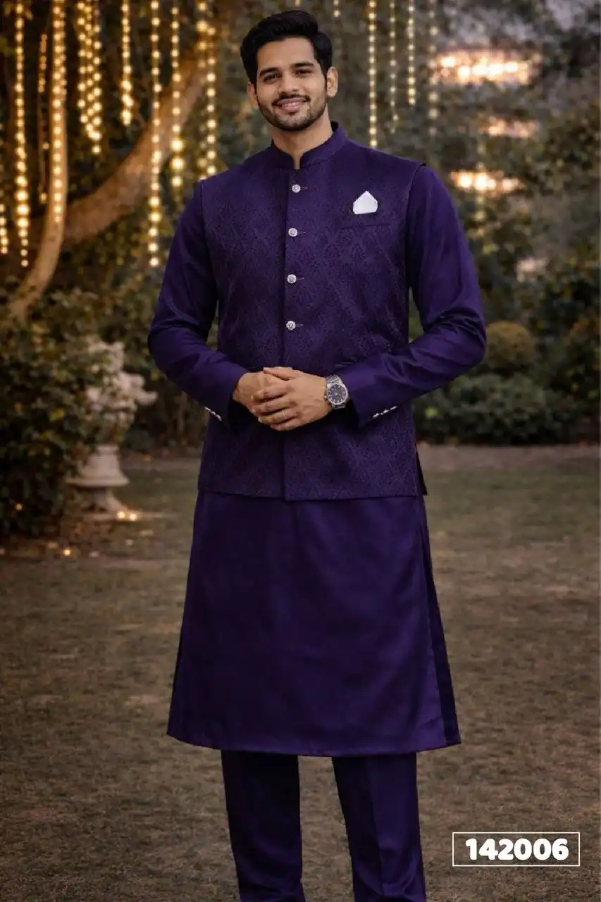 Shyam Vol 92 Wedding Kurta Pajama With Koti Collection