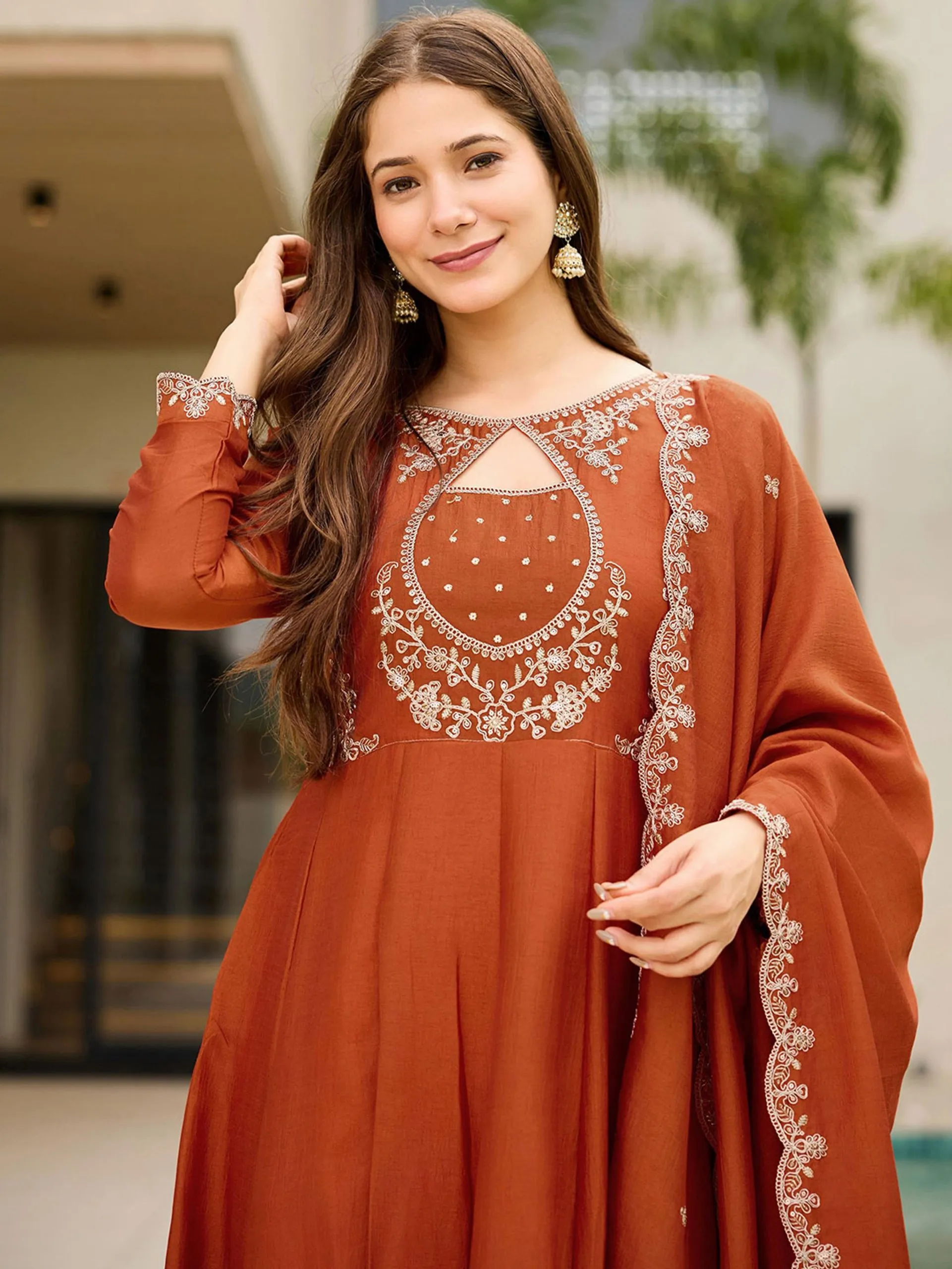 FFD 1001 Vichitra Embroidered Work Readymade Dress Wholesale 4 Stylish FFD 1001 Vichitra Embroidered Work Readymade Dress Wholesale 2026