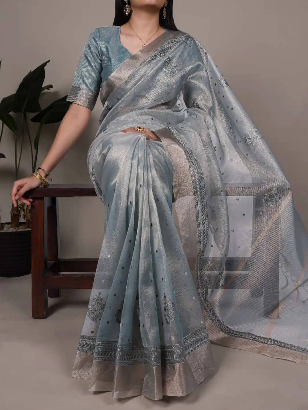 WMN 7402 Poly Shimmer Embroidery Saree 05 Pcs Set Wholesale 4 Launching WMN 7402 Poly Shimmer Embroidery Saree 05 Pcs Set Wholesale 2026