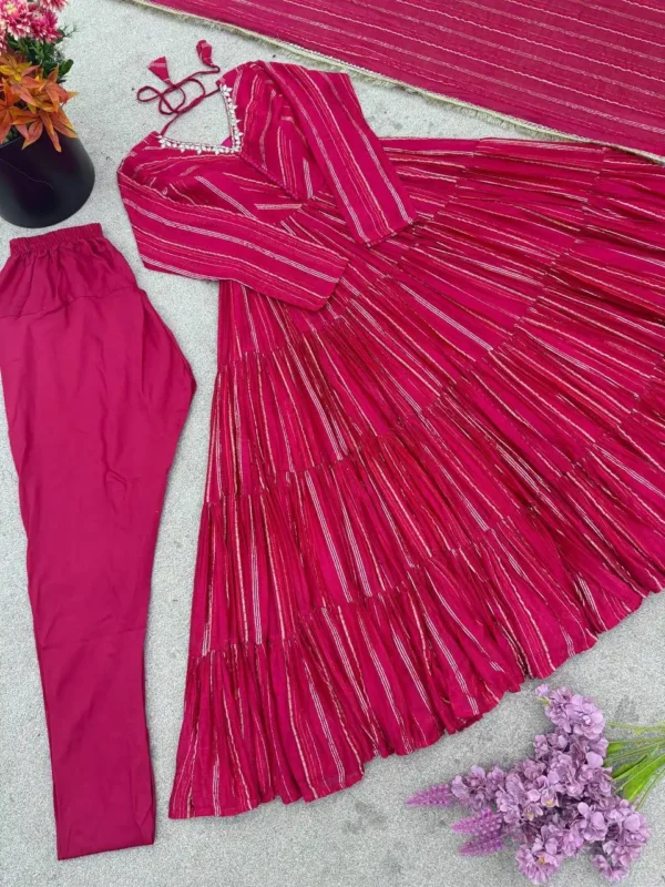 Beautiful Sabina 5305A Ruby Color Mal Chanderi Readymade Dress Wholesale 2026