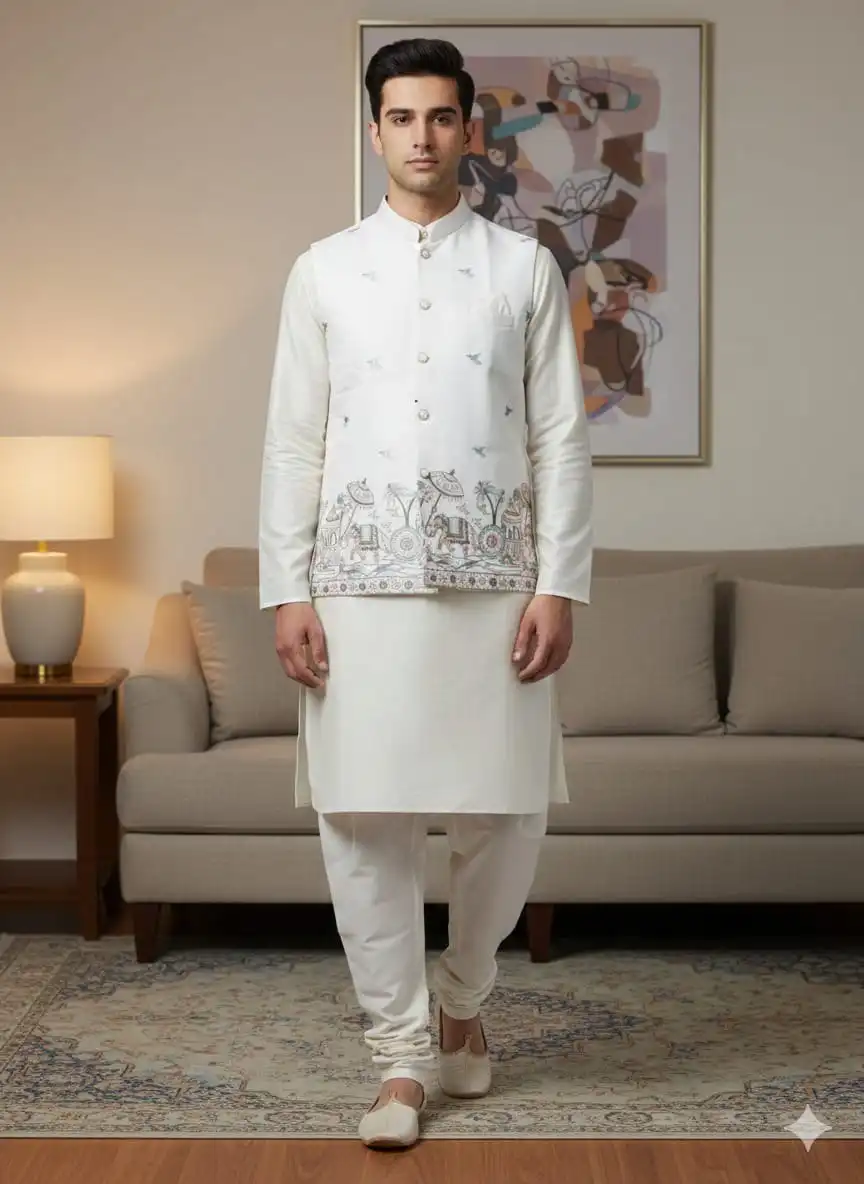 Shyam Vol 75 Wedding Kurta Pajama With Jacket For Men Wholesale 9 Beautiful Shyam Vol 75 Wedding Kurta Pajama With Jacket For Men Wholesale 2026