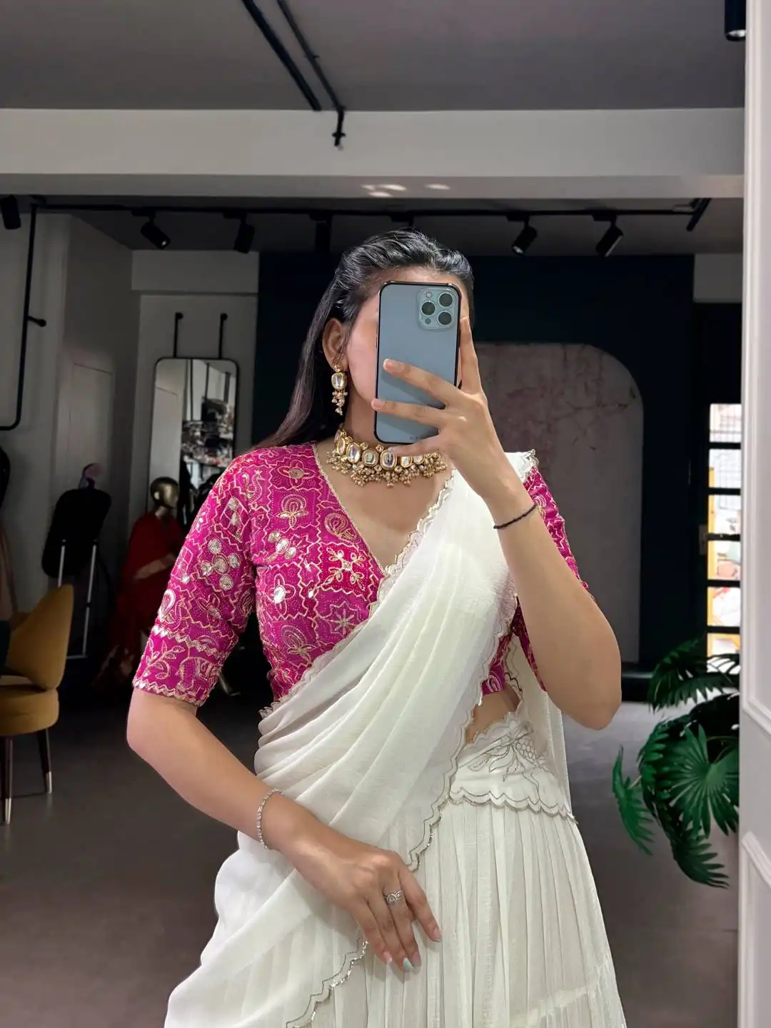 WMN 1009 Simple White Lehenga Choli Wholesale Surat Wholesale 5 Launching WMN 1009 Simple White Lehenga Choli Wholesale Surat Wholesale 2026