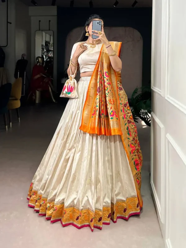 Buy WMN 2031 Silk Paithani Lehenga Choli with Zari Weaving And Lace Border Wholesale Surat Wholesale 2026 5 Buy WMN 2031 Silk Paithani Lehenga Choli with Zari Weaving And Lace Border Wholesale Surat Wholesale 2026
