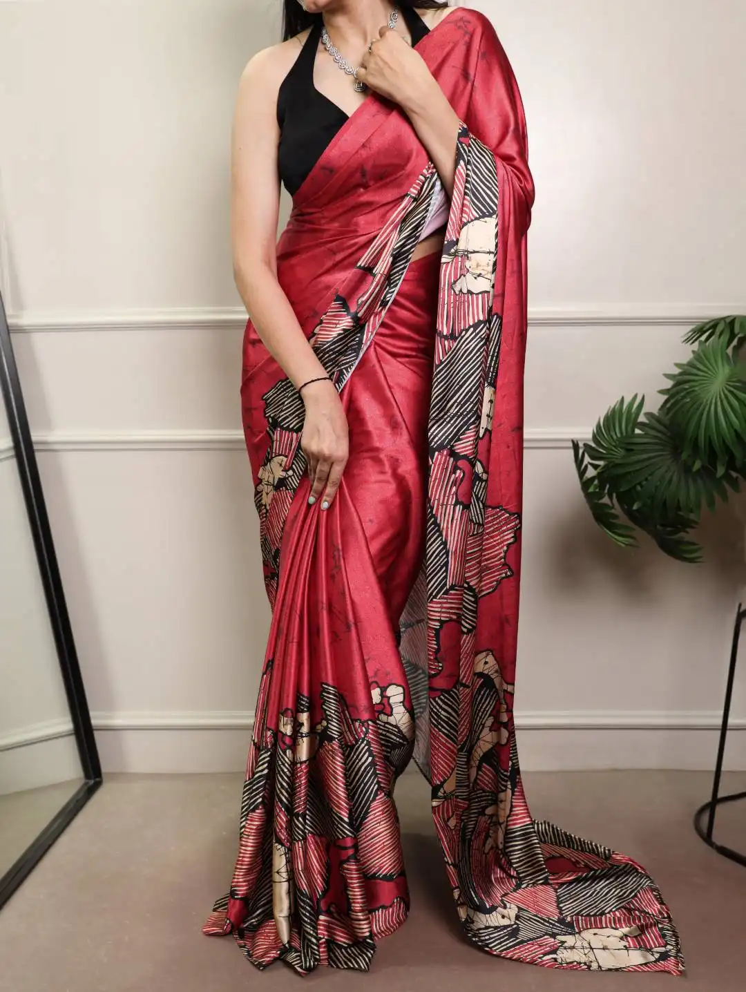 WMN 7012A Satin Silk Printed Saree with Natural Silk Blouse Wholesale Wholesale 9 Latest WMN 7012A Satin Silk Printed Saree with Natural Silk Blouse Wholesale Wholesale 2026