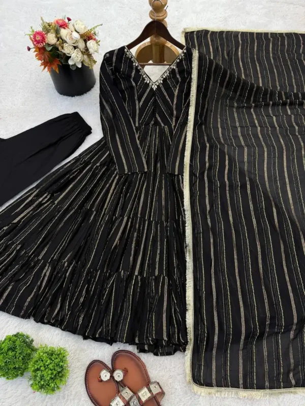Latest Sabina 5305B Mal Chanderi Women Ruffle Readymade Dress Wholesale 2026 5 Latest Sabina 5305B Mal Chanderi Women Ruffle Readymade Dress Wholesale 2026
