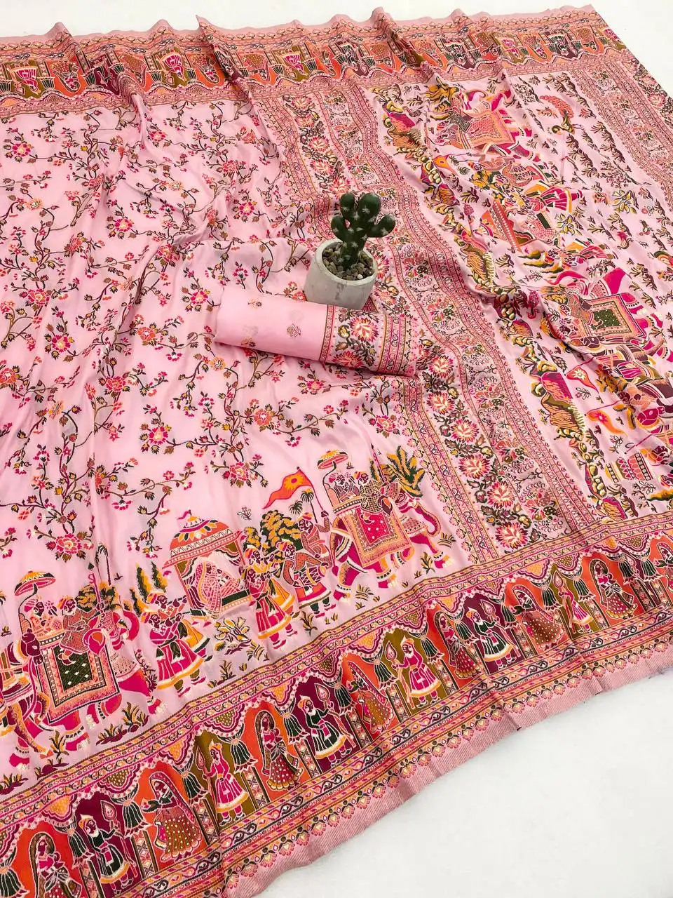 Laxmi 1051 Rajwadi Zari Weaving Saree For Wedding Function Wholesale 3 Laxmi 1051 Rajwadi Zari Weaving Saree For Wedding Function