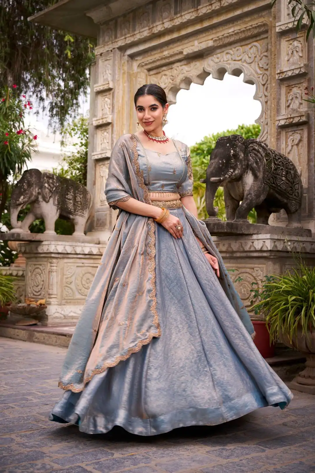 WMN 1440 Fendi lehenga Choli Collection With Embroidery Work Wholesale 6 Beautiful WMN 1440 Fendi lehenga Choli Collection With Embroidery Work Wholesale 2026