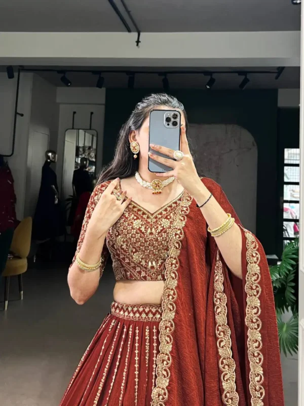 Launching WMN 1451 Eravii Chocolate Crush Wedding Lehenga Choli Wholesale 2026
