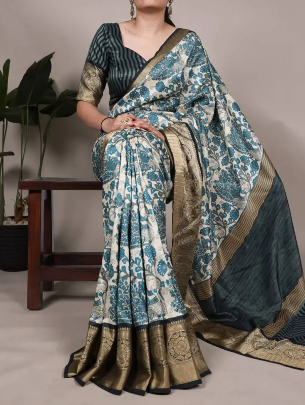 Stylish WMN 7050 Tasar Silk Printed Saree Below 1000 Wholesale 2026 5 Stylish WMN 7050 Tasar Silk Printed Saree Below 1000 Wholesale 2026