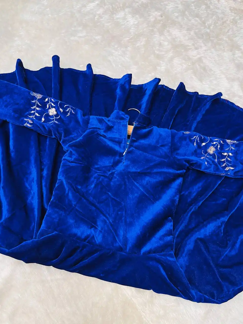Baby 230 Blue Viscose Velvet Festive Gown Collection Wholesale 6 Beautiful Baby 230 Blue Viscose Velvet Festive Gown Collection Wholesale 2026