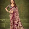 WMN 7301 Tasar Silk Kalamkari Printed Saree Wholesale Market