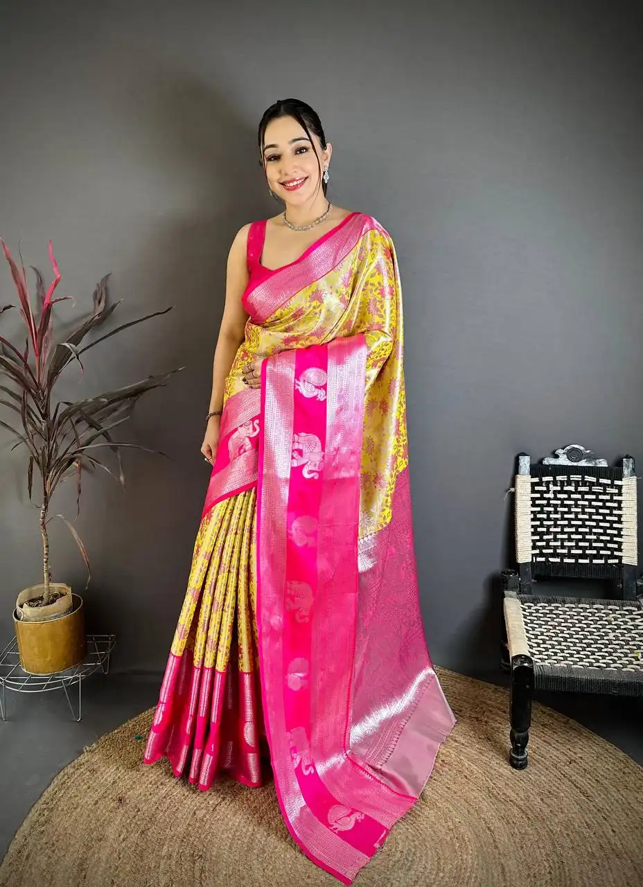 Laxmi 999 Kanjivaram Silk Saree Wholesale Market Surat