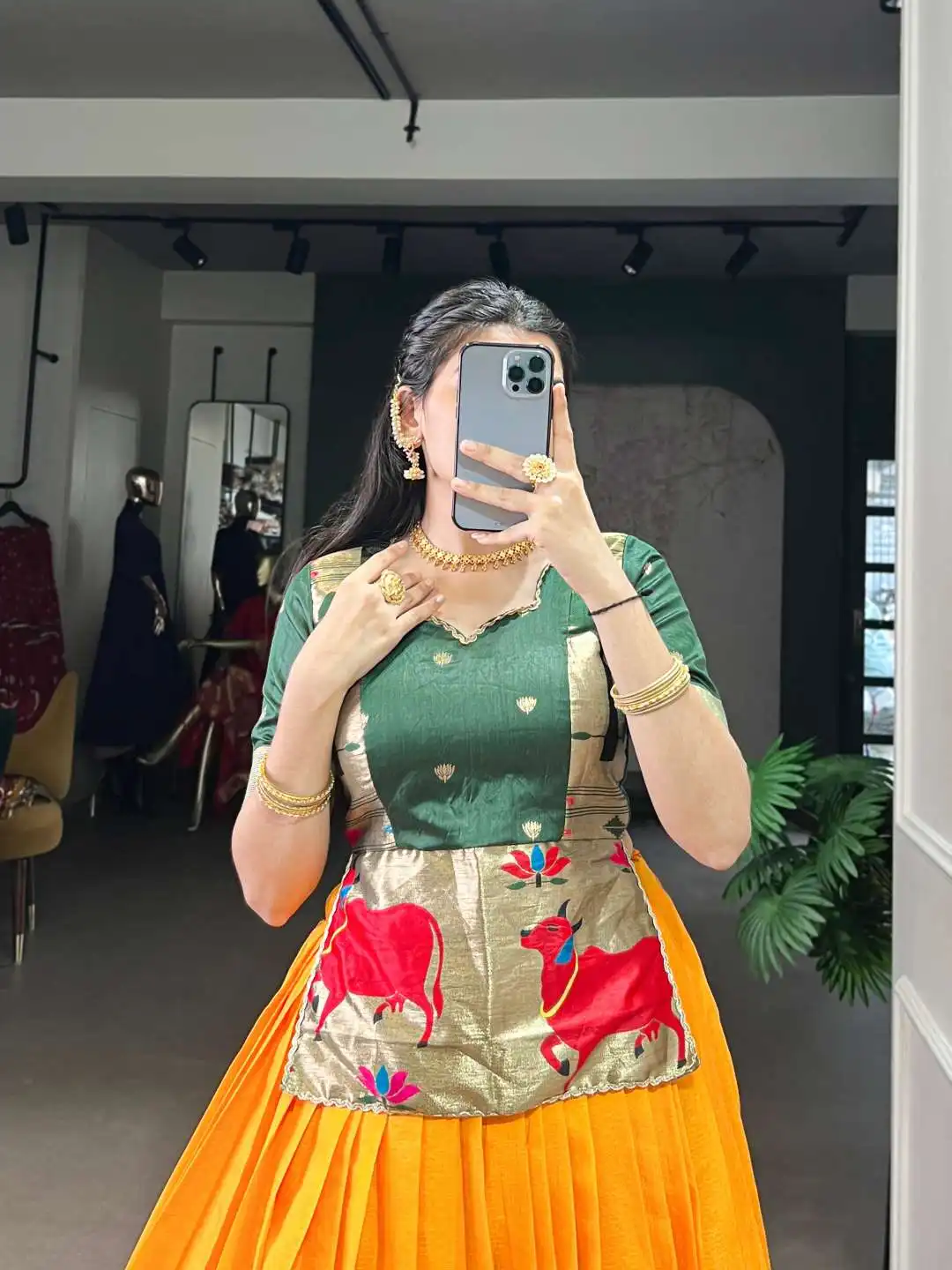 WMN 1132 Cotton Silk Festive Wear Skirt Top 03 Pcs Set Wholesale 8 Beautiful WMN 1132 Cotton Silk Festive Wear Skirt Top 03 Pcs Set Wholesale 2026