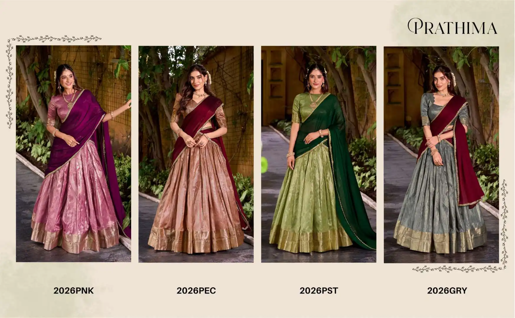 WMN 2026 Dupion Silk Chaniya Choli With Zari Weaving Wholesale 8 Buy WMN 2026 Dupion Silk Chaniya Choli With Zari Weaving Wholesale 2026