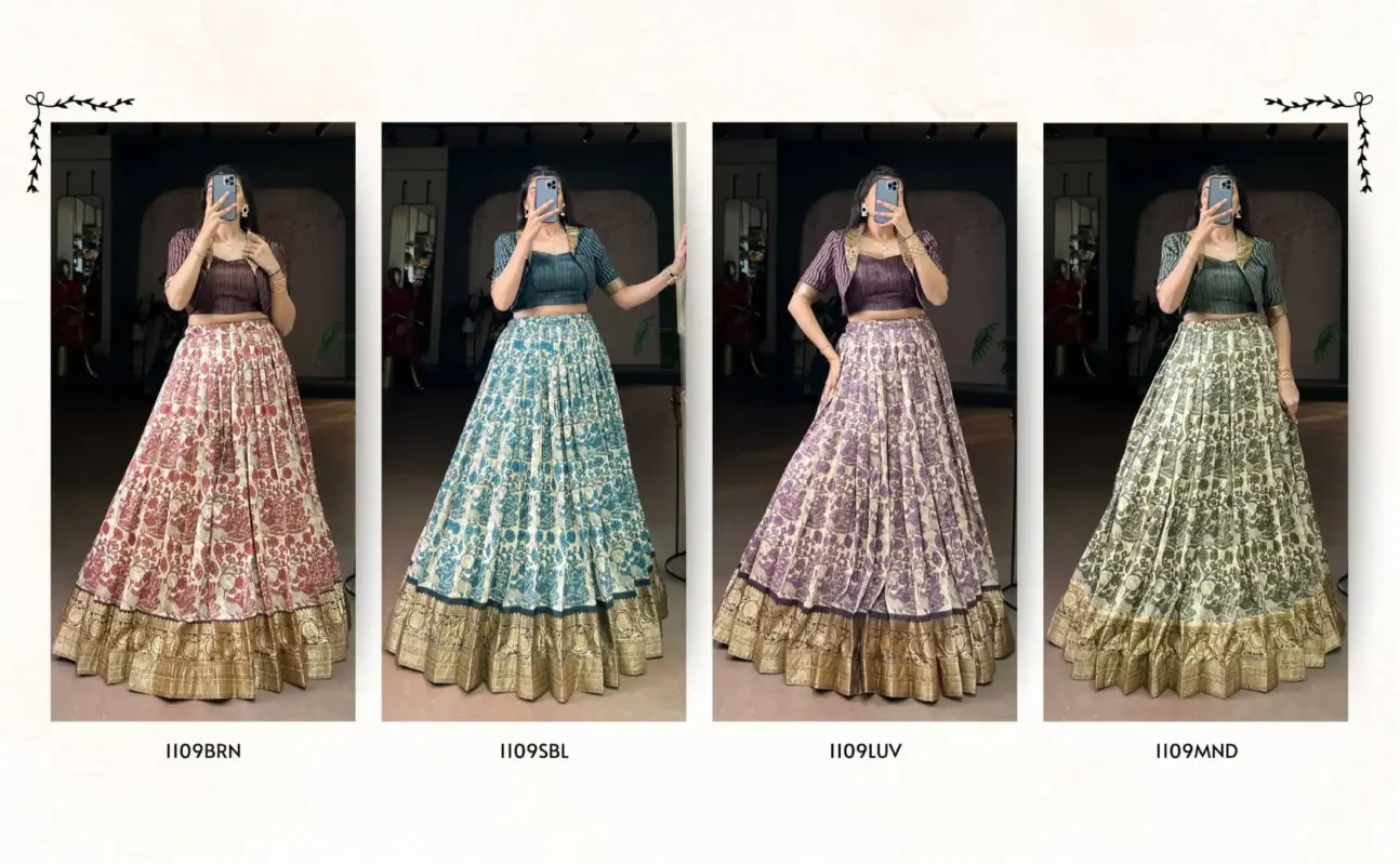 Latest WMN 1109 Lehenga Choli Manufacturers In Surat Wholesale 2026 7 Latest WMN 1109 Lehenga Choli Manufacturers In Surat Wholesale 2026